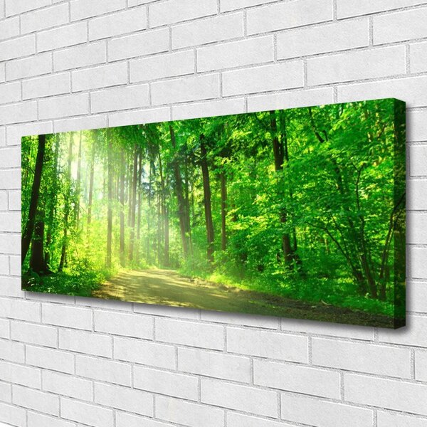 Obraz canvas Ścieżka w Głębi Lasu