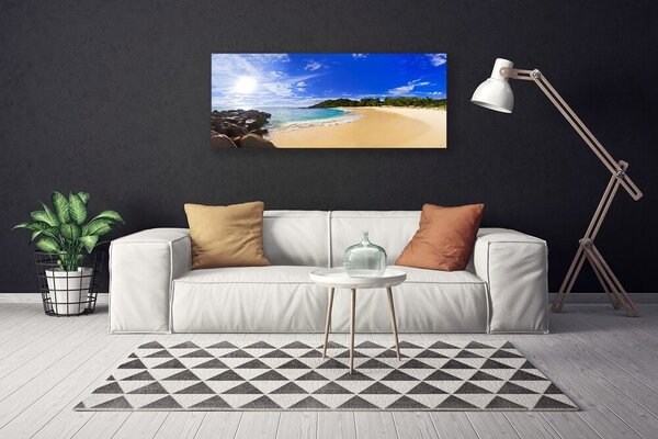 Obraz canvas Słoneczny Dzień na Plaży