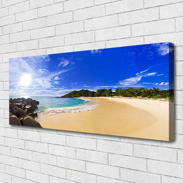 Obraz canvas Słoneczny Dzień na Plaży