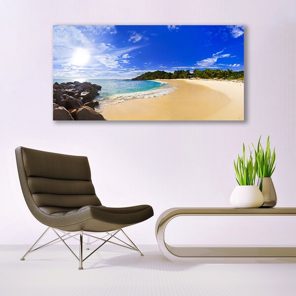 Obraz canvas Słoneczny Dzień na Plaży