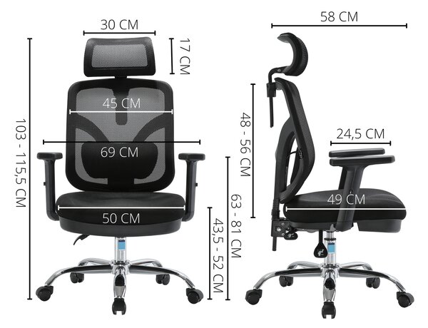 Fotel ergonomiczny ANGEL biurowy obrotowy jOkasta