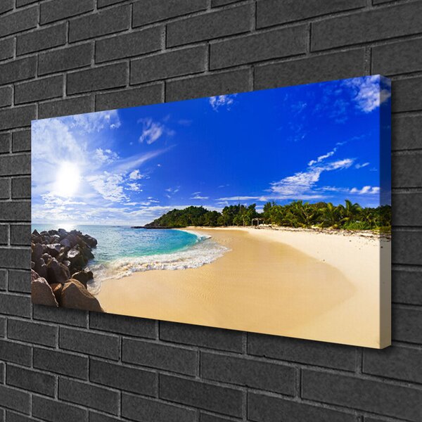 Obraz canvas Słoneczny Dzień na Plaży