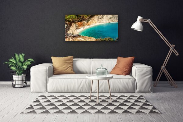 Obraz canvas Skalista Zatoka o Poranku