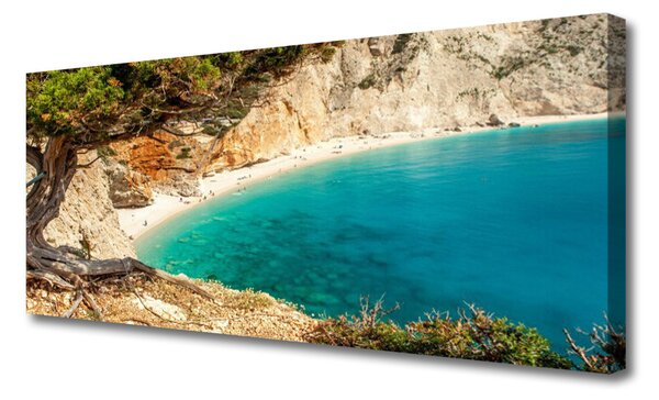 Obraz canvas Skalista Zatoka o Poranku