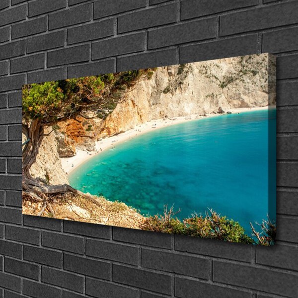 Obraz canvas Skalista Zatoka o Poranku