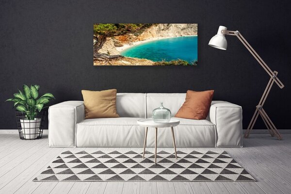 Obraz canvas Skalista Zatoka o Poranku