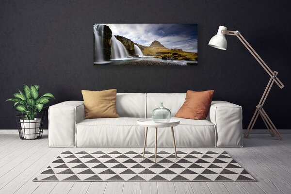 Obraz canvas Dziki Wodospad Górski