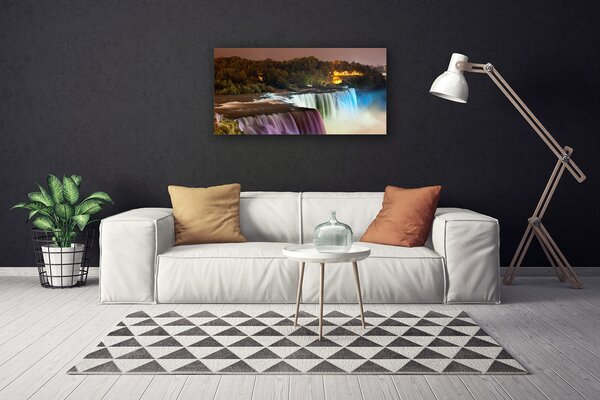 Obraz canvas Leśna Kaskada Wodna