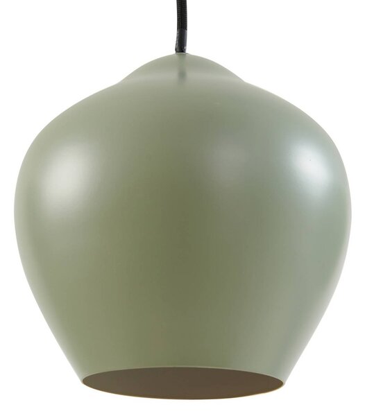 Lampa wisząca Malisa Lucande, możliwość ściemniania, zielony, salon / jadalnia, metal, skandynawski