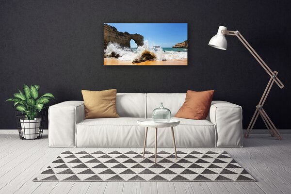 Obraz canvas Szum Fal na Brzegu