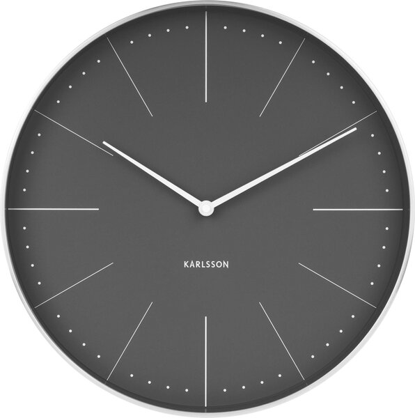 Zegar ścienny Normann 37,5 cm czarny