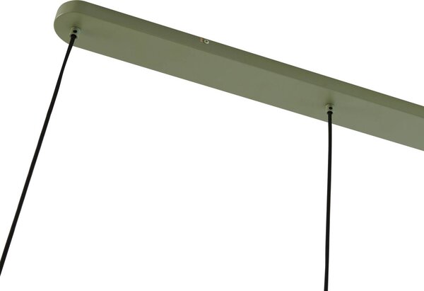 Lampa wisząca Malisa Lucande, możliwość ściemniania, zielony, salon / jadalnia, metal, skandynawski