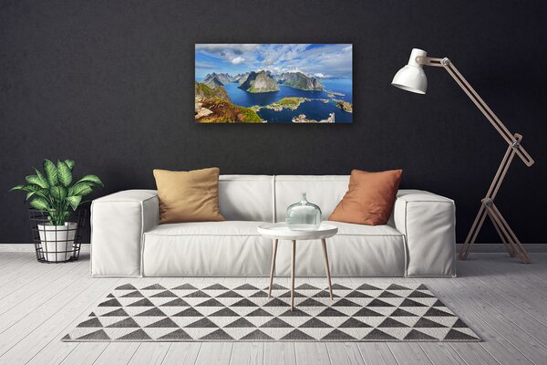 Obraz canvas Fiordy w Lazurowym Blasku