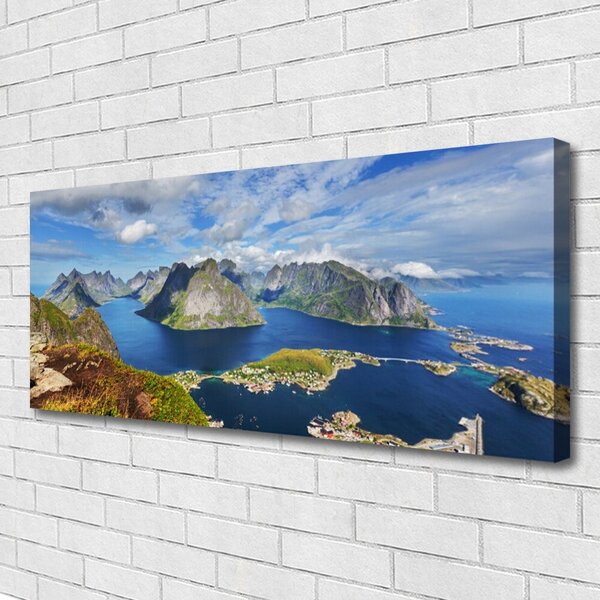 Obraz canvas Fiordy w Lazurowym Blasku