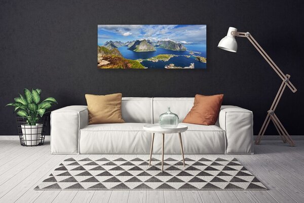 Obraz canvas Fiordy w Lazurowym Blasku