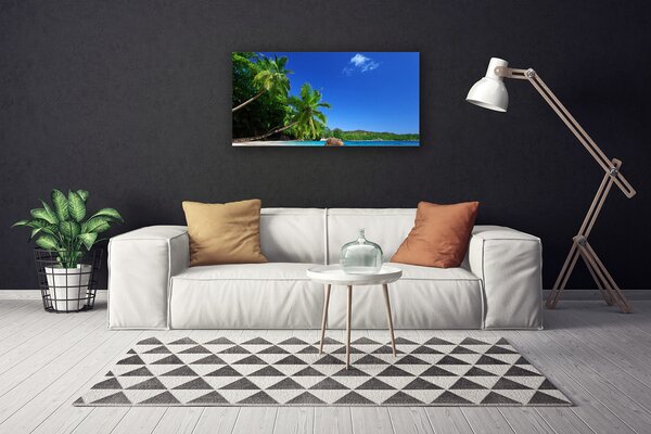 Obraz canvas Rajskie Wybrzeże pod Palmami