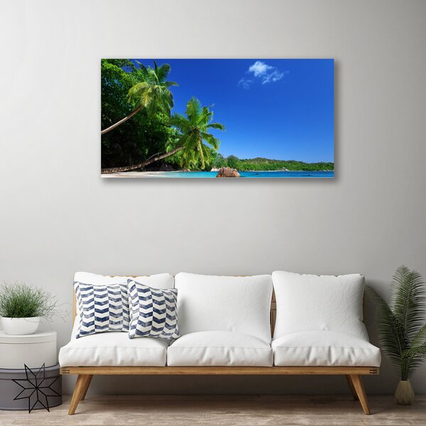 Obraz canvas Rajskie Wybrzeże pod Palmami
