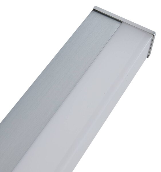 Kinkiet Philippa Lindby, aluminiowy / szary / cynkowy, łazienka, aluminium, nowoczesny