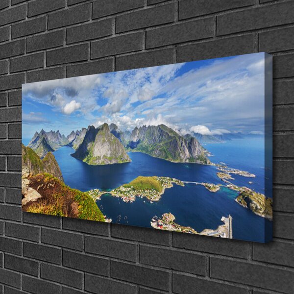 Obraz canvas Fiordy w Lazurowym Blasku