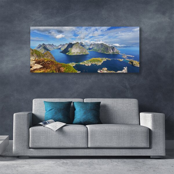 Obraz canvas Fiordy w Lazurowym Blasku
