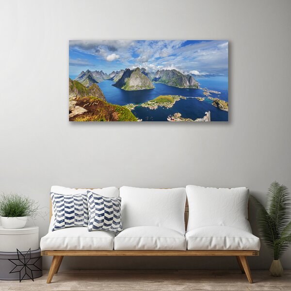 Obraz canvas Fiordy w Lazurowym Blasku