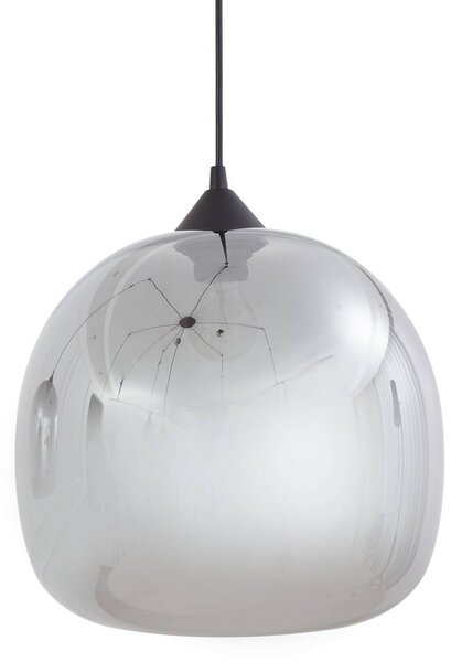 Lampa wisząca szklana Marla Lindby, możliwość ściemniania, czarny, salon / jadalnia, szkło, nowoczesny