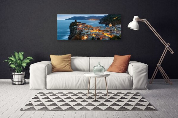 Obraz canvas Port u Stóp Majestatycznych Gór