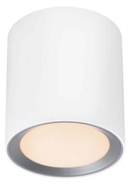 Nordlux Reflektor sufitowy LED Landon Smart, biały, wysokość 14 cm możliwość ściemniania, biały / opal, salon / jadalnia, metal