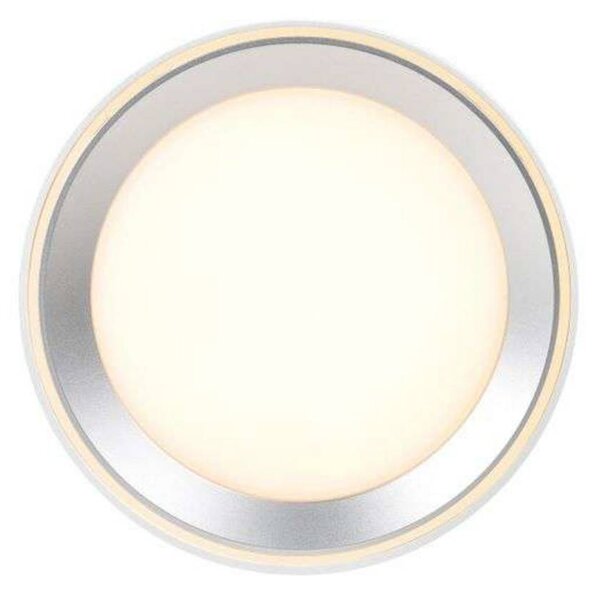 Nordlux Reflektor sufitowy LED Landon Smart, biały, wysokość 8,2 cm możliwość ściemniania, biały / opal, salon / jadalnia, metal