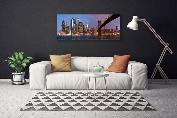 Obraz canvas Nowoczesny Most nad Wielkim Miastem