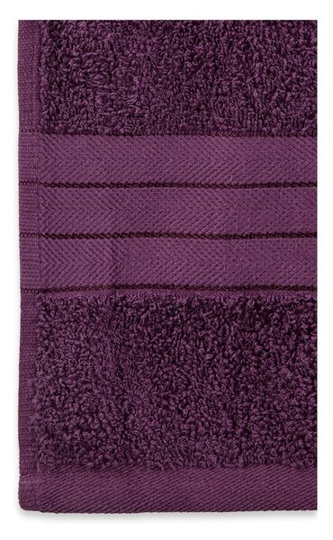Bordowe bawełniane ręczniki frotte zestaw 4 szt. 50x100 cm – Good Morning