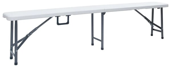 Zestaw białych ławek ogrodowych D6-C56