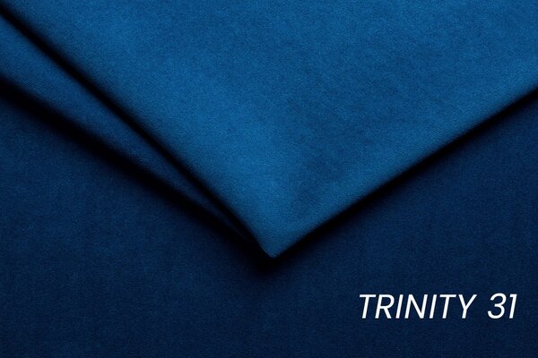 Narożnik z funkcją spania Laksaro lewostronny - niebieski welur Trinity 31