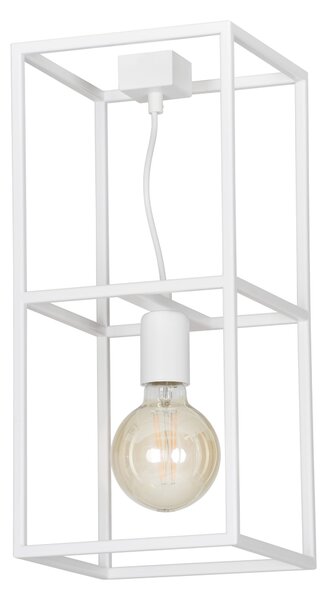 OMIKRON 1 WHITE 147/1 lampa sufitowa ramka klatka w stylu LOFT biała DESIGN