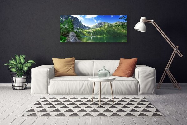 Obraz canvas Kryształowe Jezioro w Górach