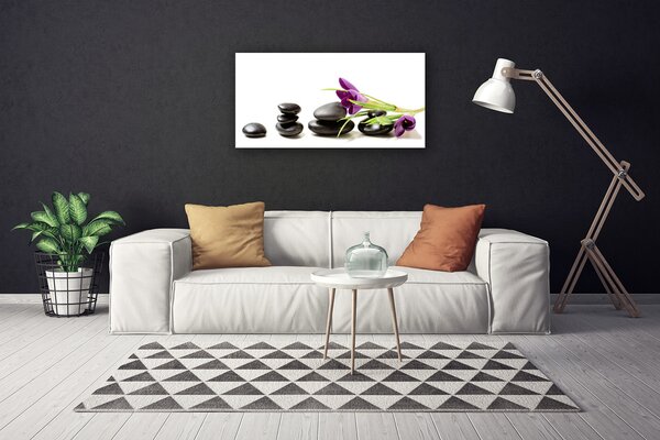 Obraz canvas Pierwsze Krokusy w Akwareli