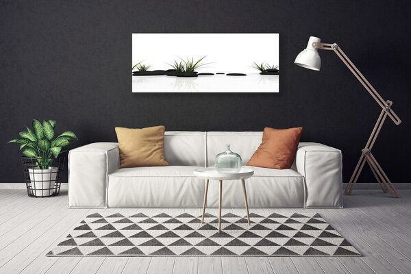 Obraz canvas Odbicie Traw w Lustrze Wody