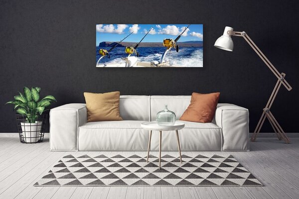 Obraz canvas Spokojny Rejs Wędkarski