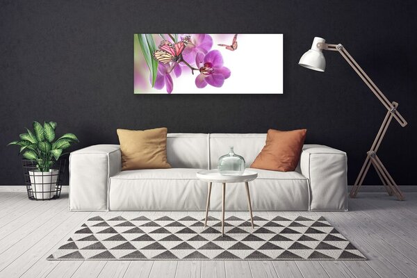 Obraz canvas Taniec Motyli nad Kwiatami