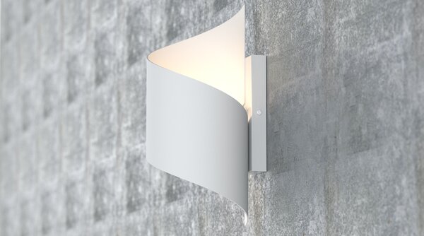 SPINER WHITE 920/1 nowoczesny kinkiet LED zakręcony biały różne kolory DESIGN