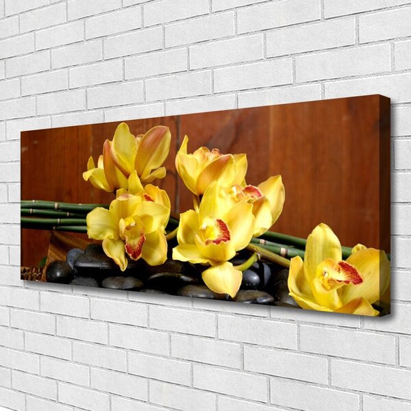 Obraz canvas na ścianę Fioletowa Orchidea w Detalu