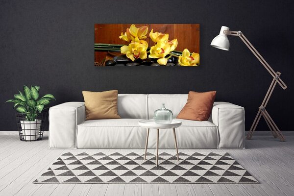Obraz canvas na ścianę Fioletowa Orchidea w Detalu
