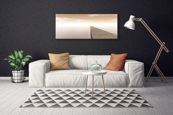 Obraz canvas Konstrukcja Molo o Poranku