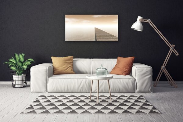 Obraz canvas Konstrukcja Molo o Poranku