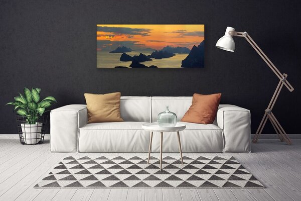 Obraz canvas Wybrzeże u Podnóża Gór