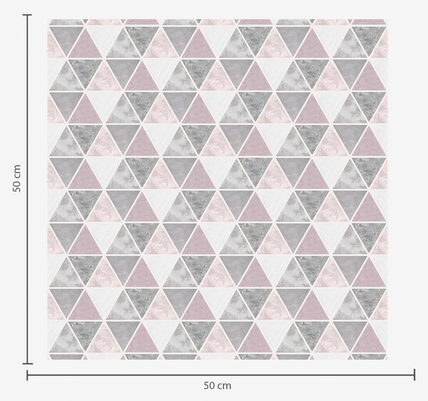 Tapety Geometryczny wzór trójkątów w odcieniach szarości i pudrowych barwach, Tapety Abstrakcyjne, a00920 : Uwalls.pl