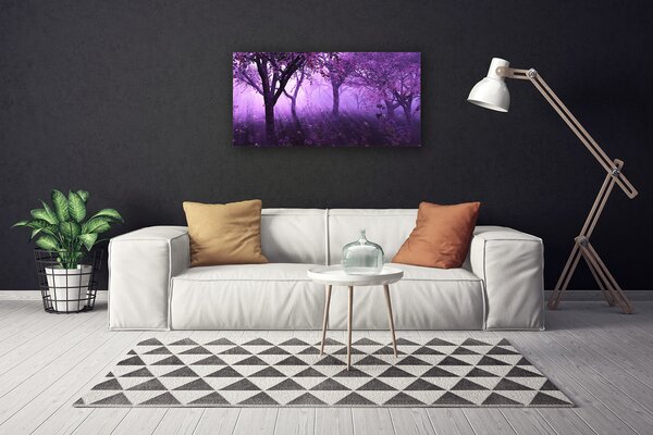 Obraz canvas Sylwetki Drzew o Zmierzchu