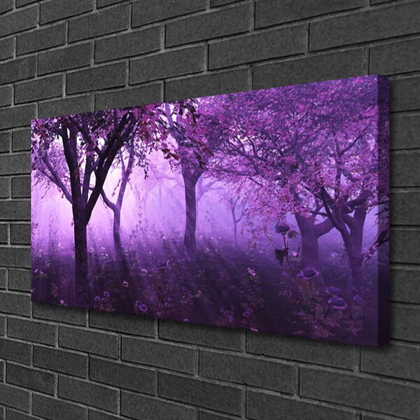 Obraz canvas Sylwetki Drzew o Zmierzchu