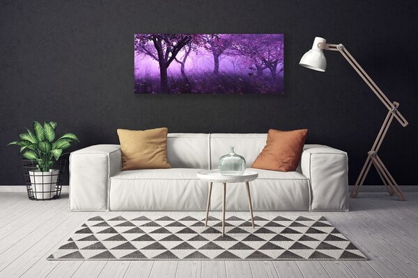 Obraz canvas Sylwetki Drzew o Zmierzchu