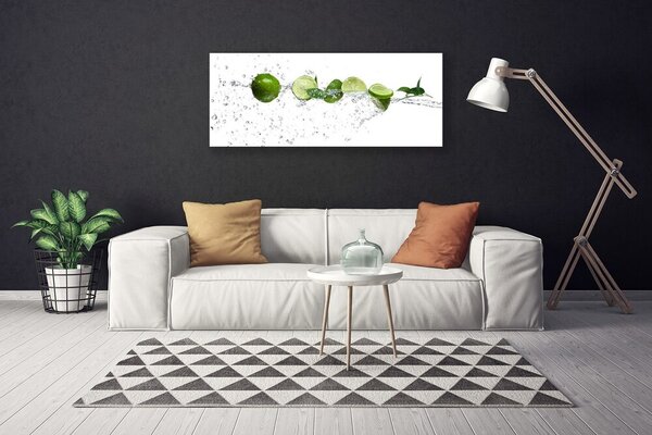 Obraz canvas Orzeźwiająca Limonka w Wodzie